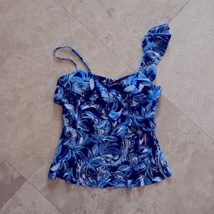 Lilly Pulitzer Blue Floral Camisole